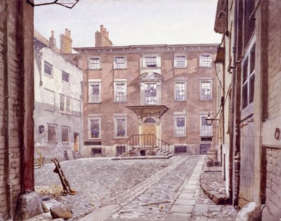 Dům sira Christophera Wrena, Botolph Lane, Londýn, 1886 od John Crowther