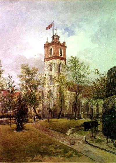 Pohled na jihozápad St. Giles, Cripplegate od John Crowther