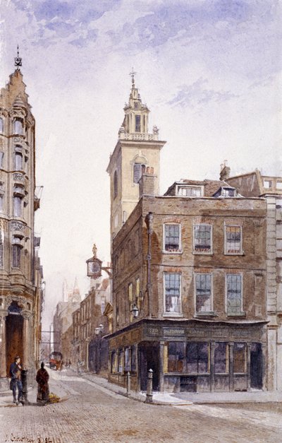 St James Garlickhythe, Upper Thames Street, Londýn, 1882 od John Crowther