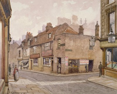 The Angel public house, Bermondsey, Londýn, 1887 od John Crowther