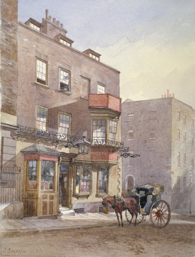 Cheshire Cheese Tavern, Surrey Street, Westminster, Londýn, 1883 od John Crowther