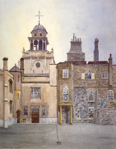 Pohled na severní stranu Chapel Tower, Charterhouse, Londýn, 1885. od John Crowther