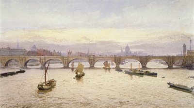 Waterloo Bridge, Londýn, 1888 od John Crowther