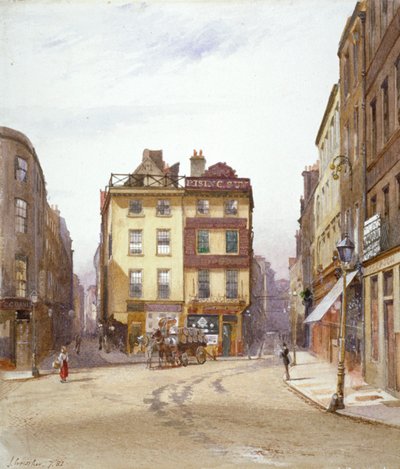 Wych Street a Holywell Street, Westminster, Londýn, 1881 od John Crowther