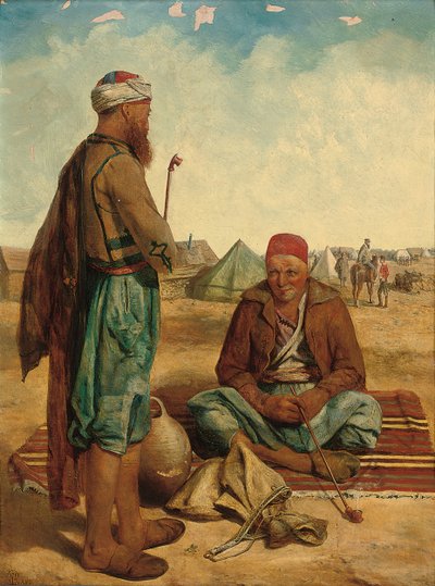 Kuřáci, 1856 od John Dalbiac Luard
