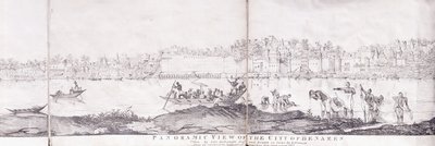 Panoramatický pohled na město Benares, 1827 od John Dalrymple