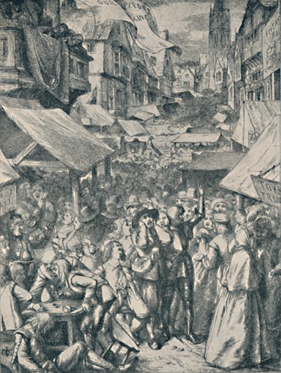 Vanity Fair. Od The Pilgrims Progress John Bunyan, c1850-1890, 1923 od John Dawson Watson