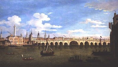 London Bridge, kolem roku 1820 od John Dean Paul