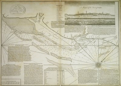 Nová a správná mapa mořského pobřeží od Orfordness Lights po Prittlewell od John Diston