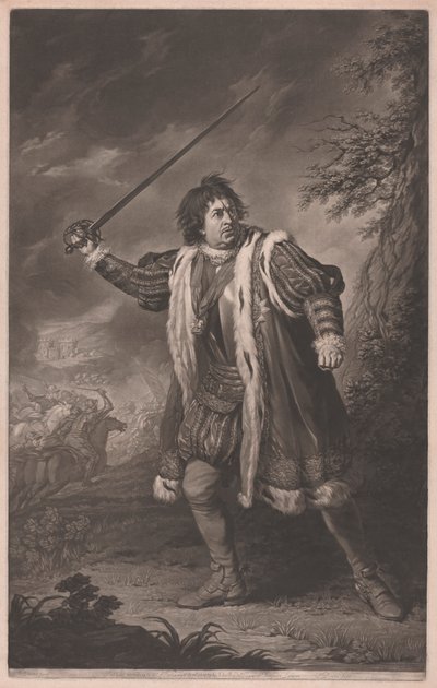 David Garrick jako Richard III od John Dixon