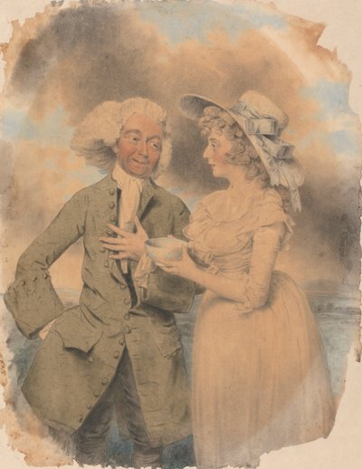 John Edwin a paní Mary Wells jako Lingo a Cowslip ve filmu „Příjemné překvapení“ od John Downman
