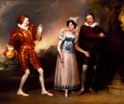 Master Page, Anne Page a Slender od Johna Downmana, ARA od John Downman