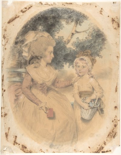 Paní Morganová a její dítě, 1785. od John Downman