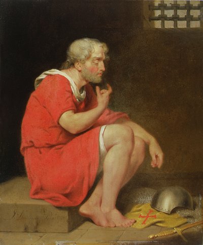 Robert (asi 1054-1134) vévoda z Normandie ve vězení od John Downman