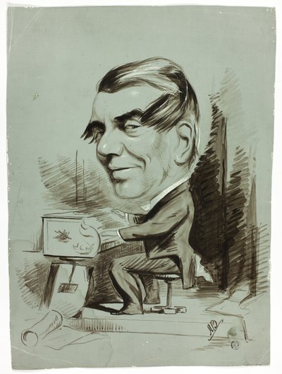 Karikatura klavíristy od John Doyle