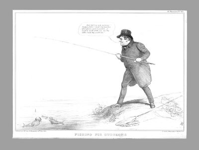 Fishing for Gudgeons, 1835. od John Doyle