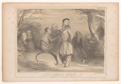 Lord Palmerston v hetland van de apen Putovaná opice. S velkou volností kopírováno z nenapodobitelného obrázku Edwina Landseera (název na objektu) HB Sketches (název série na objektu) od John Doyle