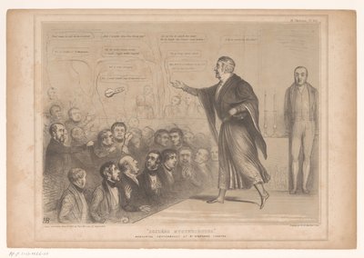 Spotprent se setkal se sirem Robertem Peelem jako goochelaar Soirées záhady. Nádherné představení v divadle sv. Štěpána (název na objektu) HB Sketches (název série na objektu) od John Doyle