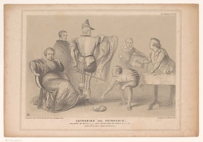 Spotprent se setkal s premiérem Robertem Peelem a Josephem Humem Catherine a Petruchio. Navrhl pan D