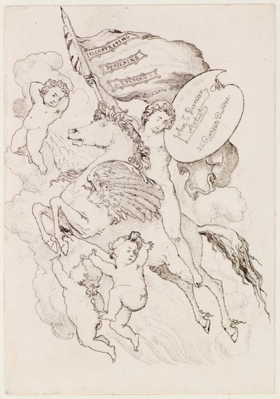 Létající kůň (lept) od John Duncan