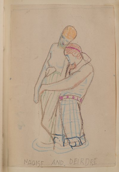 Naoise a Deirdre (tužka) od John Duncan