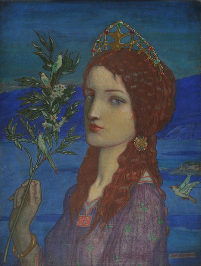 Posel Tethry, 1910 (tempera na plátně) od John Duncan