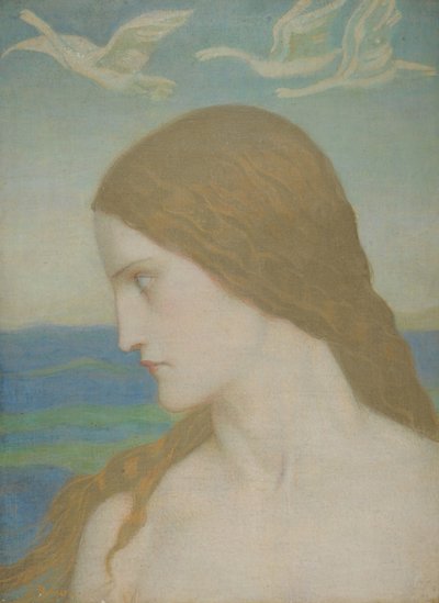 Nikdy nedokončená Venuše, 1910-20 (tempera na plátně) od John Duncan