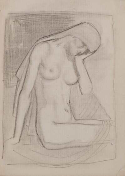 Bez názvu [Ženský akt] (tužka) od John Duncan