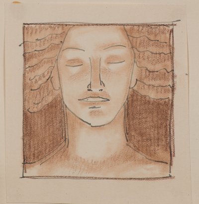 Bez názvu [Mužská tvář] (tužka) od John Duncan