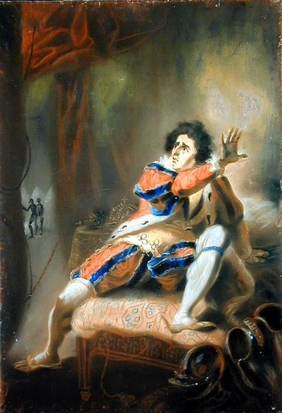 John Philip Kemble (1757-1823) - Shakespearův Richard III (pastel na pergamenu) od John Eckstein