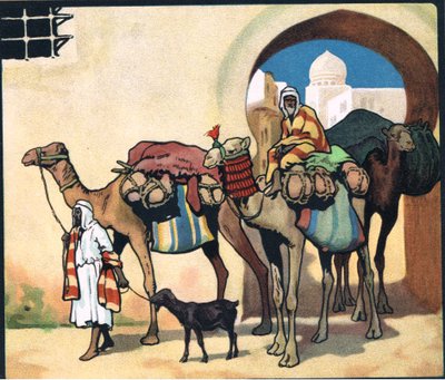 Velbloudí vlak, ilustrace z 