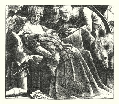 Sen spravedlivých žen (rytina) od John Everett (after) Millais
