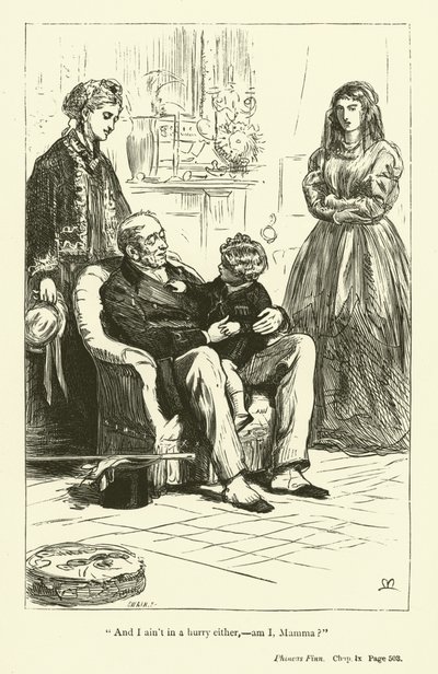 Ilustrace pro Phinease Finna od Anthony Trollope (rytina) od John Everett (after) Millais