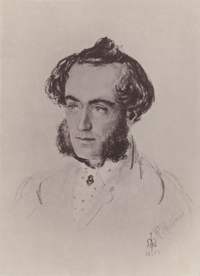 John Leech (rytina) od John Everett (after) Millais