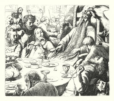 Denní sen (rytina) od John Everett (after) Millais