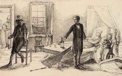 Napít se od John Everett (attr.to) Millais