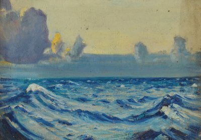 Mořská krajina, konec 19. století - polovina 20. století (olej na plátně) od John Everett