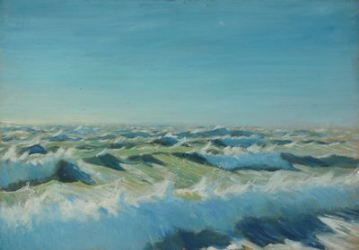 Mořská krajina, konec 19. století - polovina 20. století (olej na papíře) od John Everett