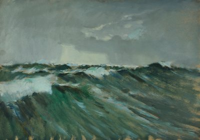 Mořská krajina, konec 19. století - polovina 20. století (olej na papíře) od John Everett