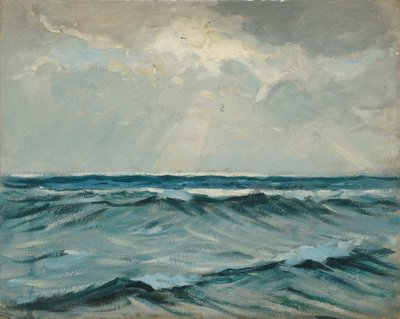 Mořská krajina, konec 19. století - polovina 20. století (olej na papíře) od John Everett