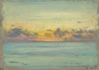 Mořská krajina, konec 19. století - polovina 20. století (olej na papíře) od John Everett