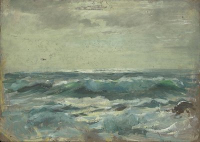 Mořská krajina, konec 19. století - polovina 20. století (olej na papíře) od John Everett