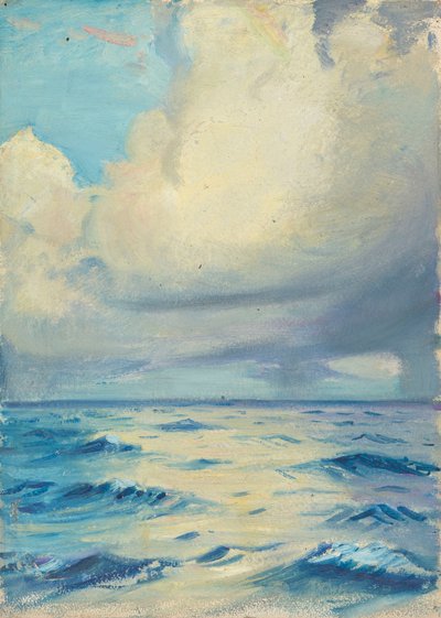 Mořská krajina, konec 19. století - polovina 20. století (olej na papíře) od John Everett