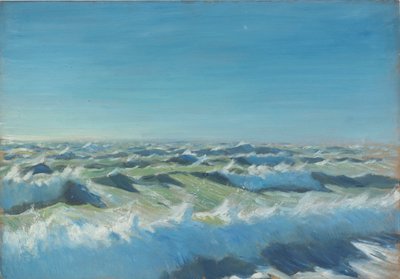 Mořská krajina, konec 19. století - polovina 20. století (olej na papíře) od John Everett