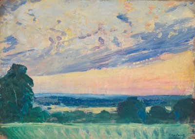 Mořská krajina, konec 19. století - polovina 20. století (olej na papíře) od John Everett