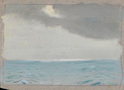 Mořská krajina, konec 19. století - polovina 20. století (olej na papíře) od John Everett