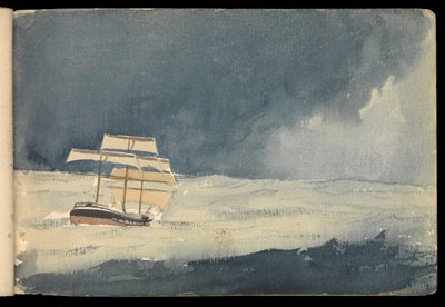 Mořská krajina, skicák od John Everett