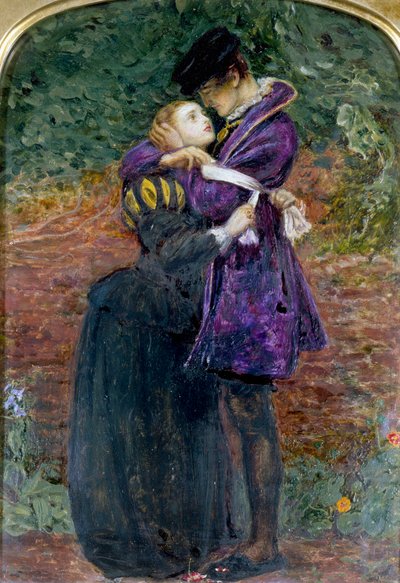 Hugenot, který odmítl nosit římskokatolický odznak na ochranu na den svatého Bartoloměje. od John Everett Millais