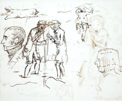 List studií s Johnem Ruskinem (1819-1900) a Williamem Millaisem od John Everett Millais