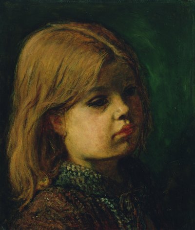Hlava dívky od John Everett Millais